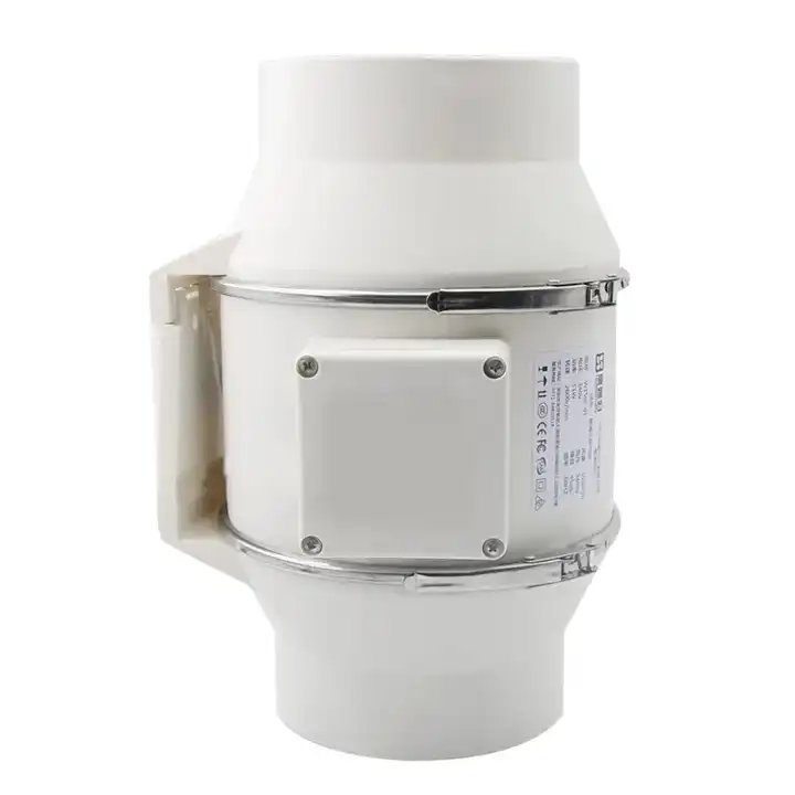 Mixed Flow Axial Straight Duct Fan Electric Mute High Speed of 220 Ac Plastic Ventilation Fan
