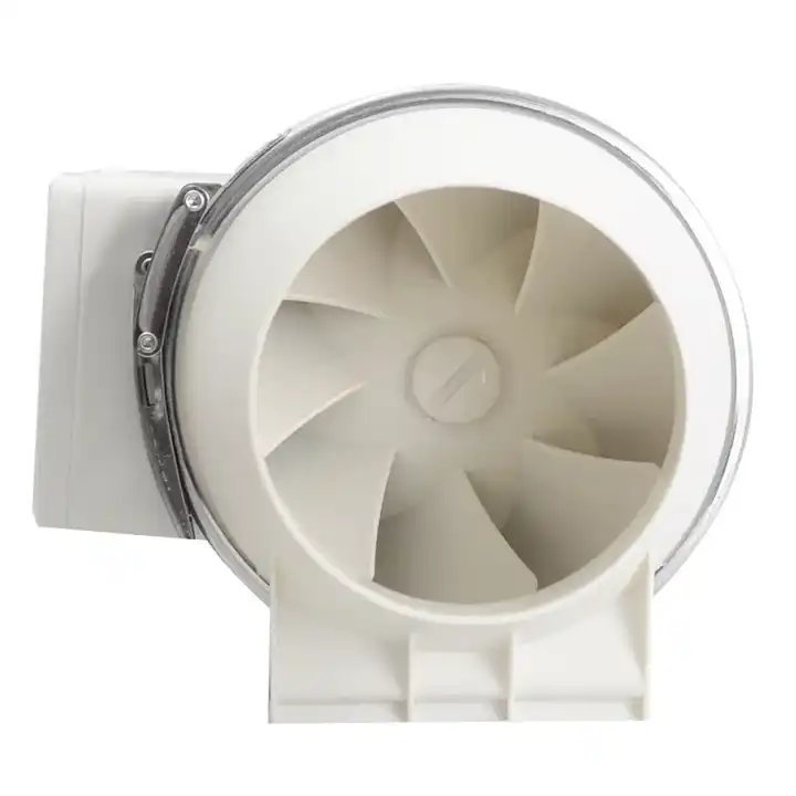 Mixed Flow Axial Straight Duct Fan Electric Mute High Speed of 220 Ac Plastic Ventilation Fan