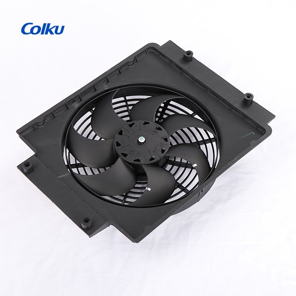 Colku Model 1454 Auto AC Radiator Cooling Fan 24V OEM Condenser Fan for Truck Air Conditioner