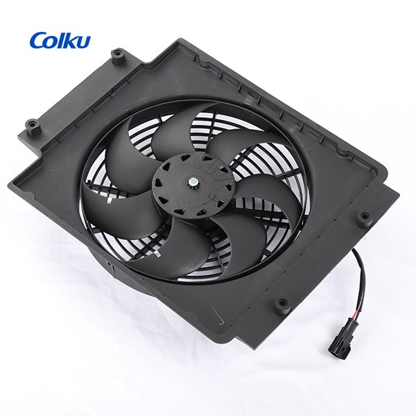 Colku Model 1454 Auto AC Radiator Cooling Fan 24V OEM Condenser Fan for Truck Air Conditioner