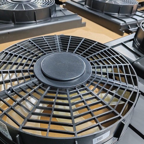 Colku Model 1454 Auto AC Radiator Cooling Fan 24V OEM Condenser Fan for Truck Air Conditioner