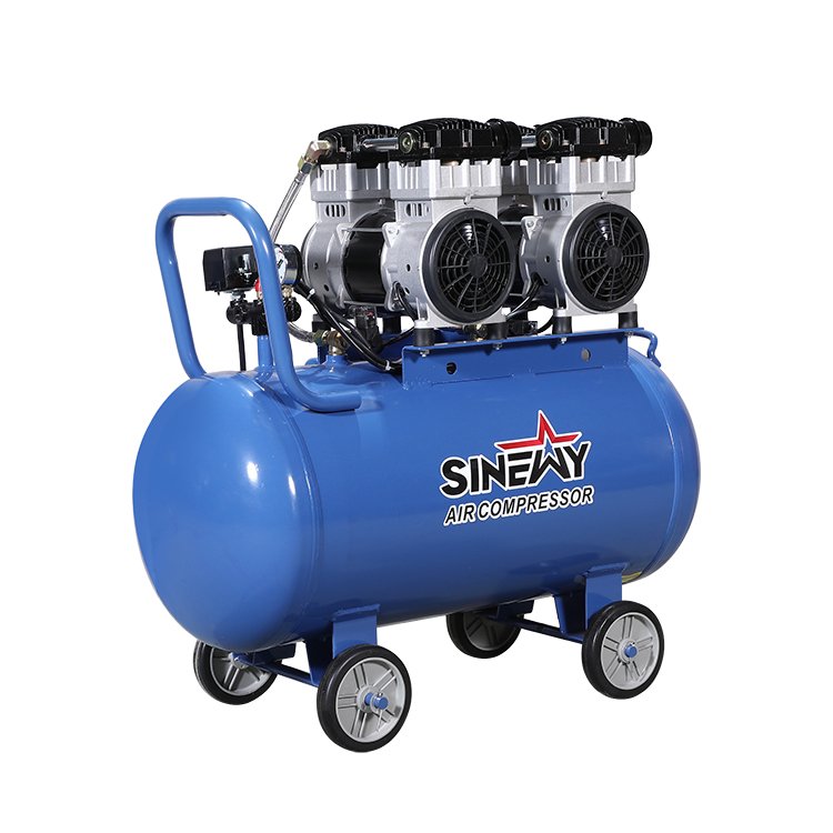 Sinewy May Nen Khi Kieu Mo 2.2Kw 3Hp 80 Liter Industria Quiet Low Noise Oil Free Air Compressor Electric Compressors