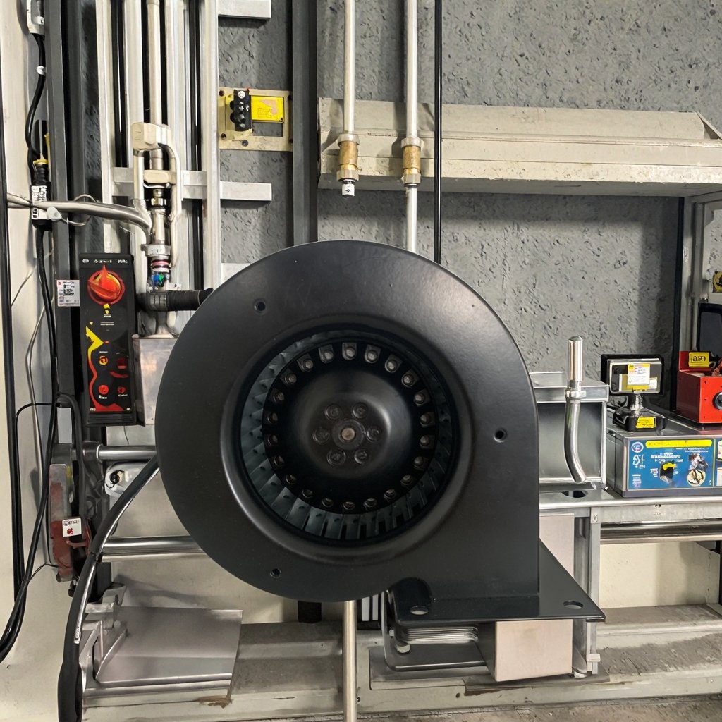 China Supplier's 120mm Brushless AC Motor Kitchen Ventilation Centrifugal Fans 220/230V Blowers