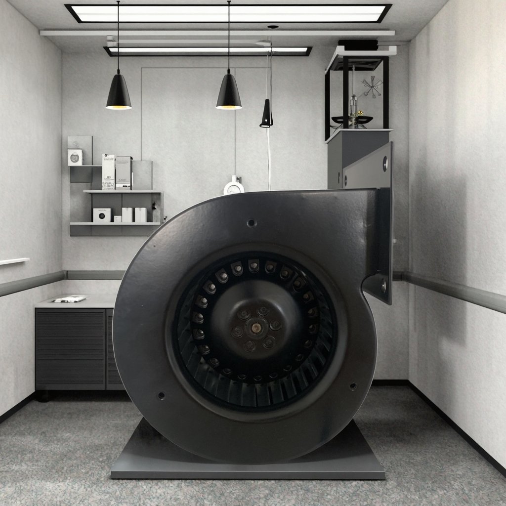 China Supplier's 120mm Brushless AC Motor Kitchen Ventilation Centrifugal Fans 220/230V Blowers
