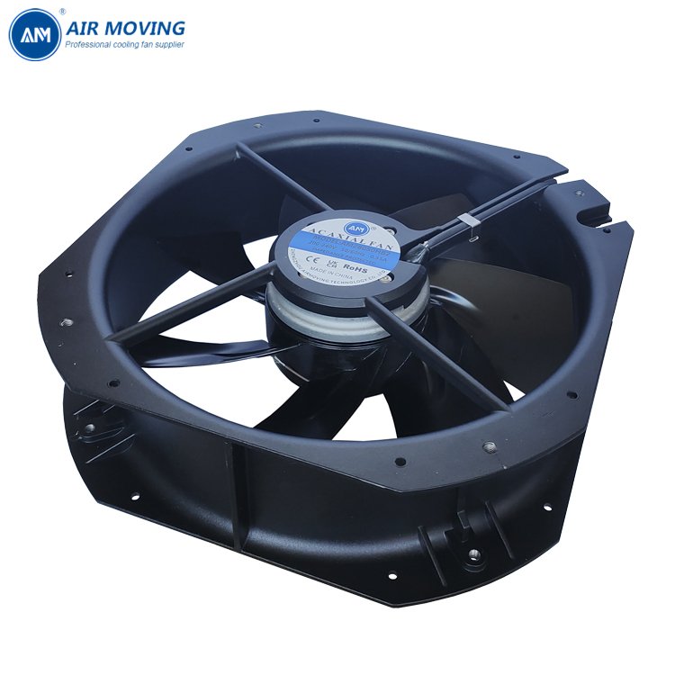 AM28080HB2 208V AC Fan High-Temperature Axial Flow Fan 1100CFM 28080MM 2700RPM 280X280X80MM Cooling Fan All-metal