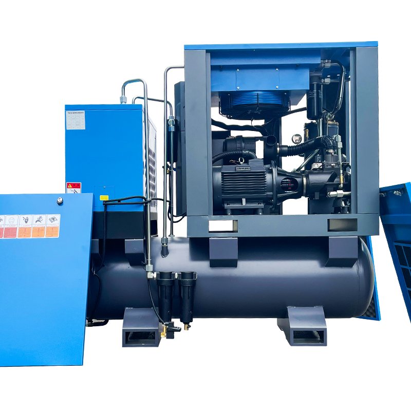 RH-PM10A Energy-Efficient Stationary Screw Air Compressor AC Powered with Lubricated Motor and Engine Core Components Included