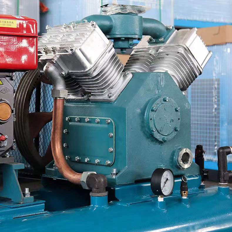 PortableSmall Mobile 5 Bar Diesel Engine Portable Used 100cfm Piston Mining Air Compressors Machines With Jack Hammer