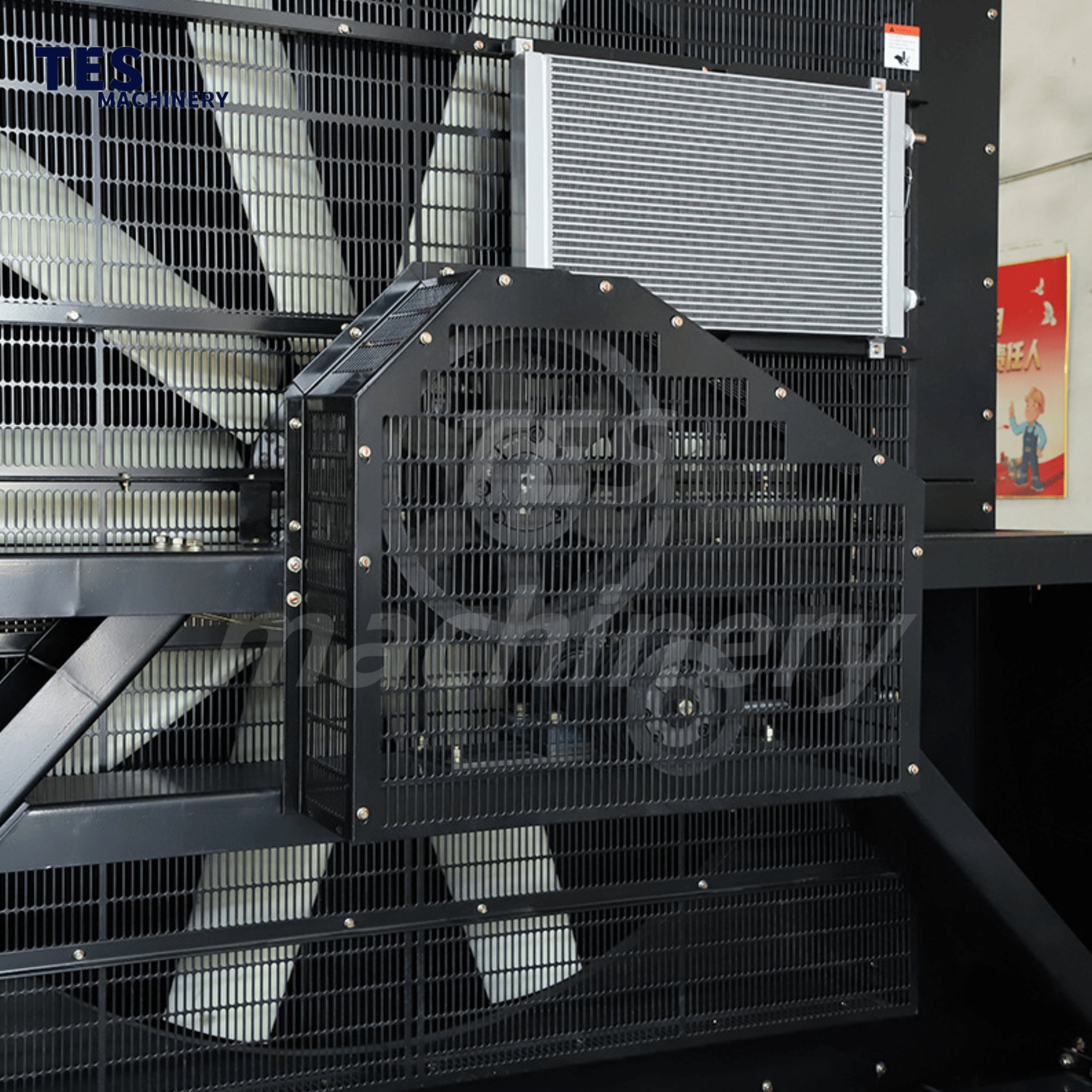S673 High Efficiency diesel Engine Heat Exchangers Generator Air-cooled Plate-fin Heat Exchanger Hydraulic Oil Cooling Radiator