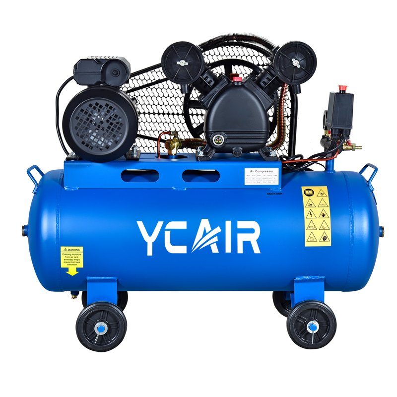Factory OEM 60Liter Small Portable 1.5kw Automatic Belt Driven Air Compressor