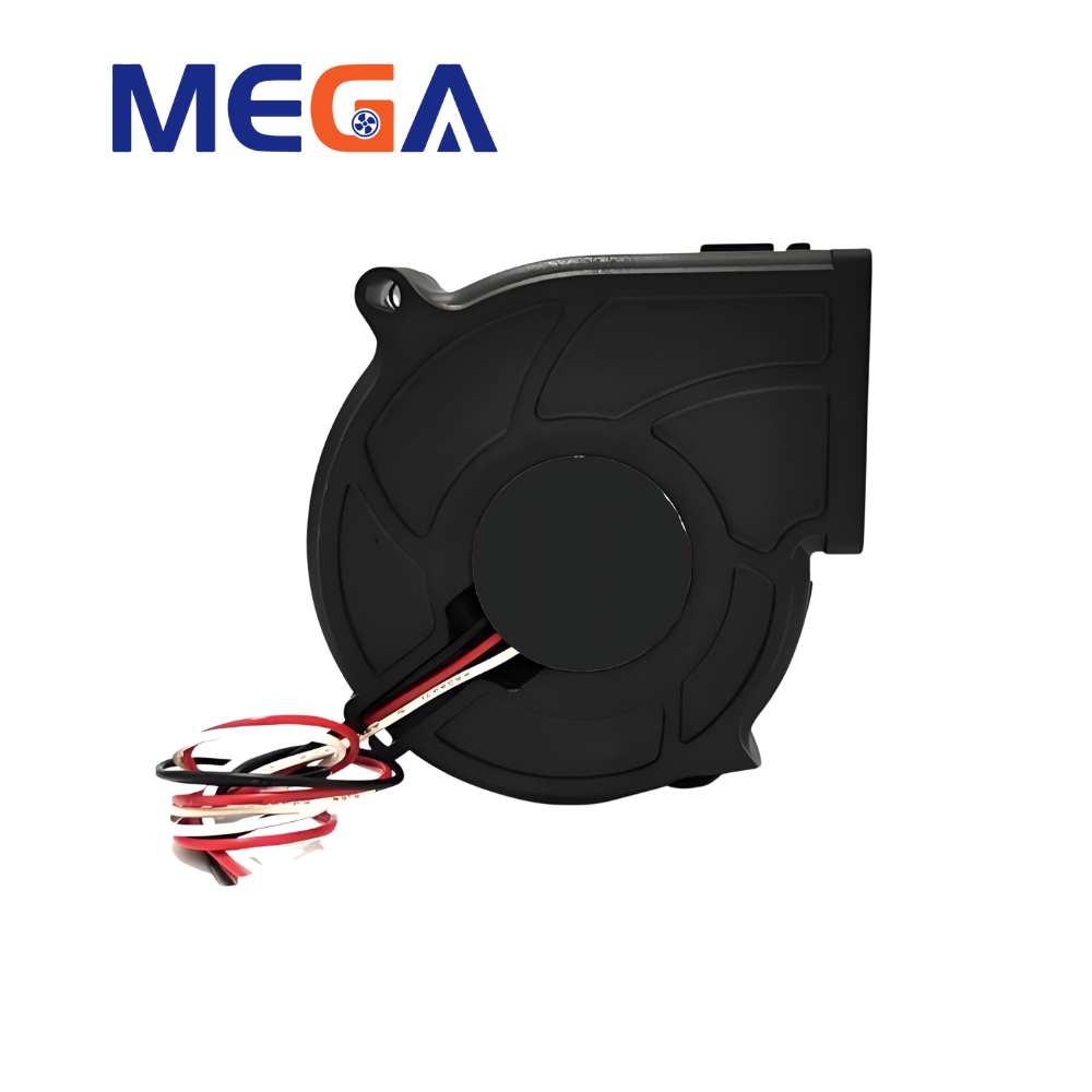 12V High-Speed Centrifugal Fan 7530 for Air Purifiers and Communication Equipment, Waterproof High Airflow Low Noise