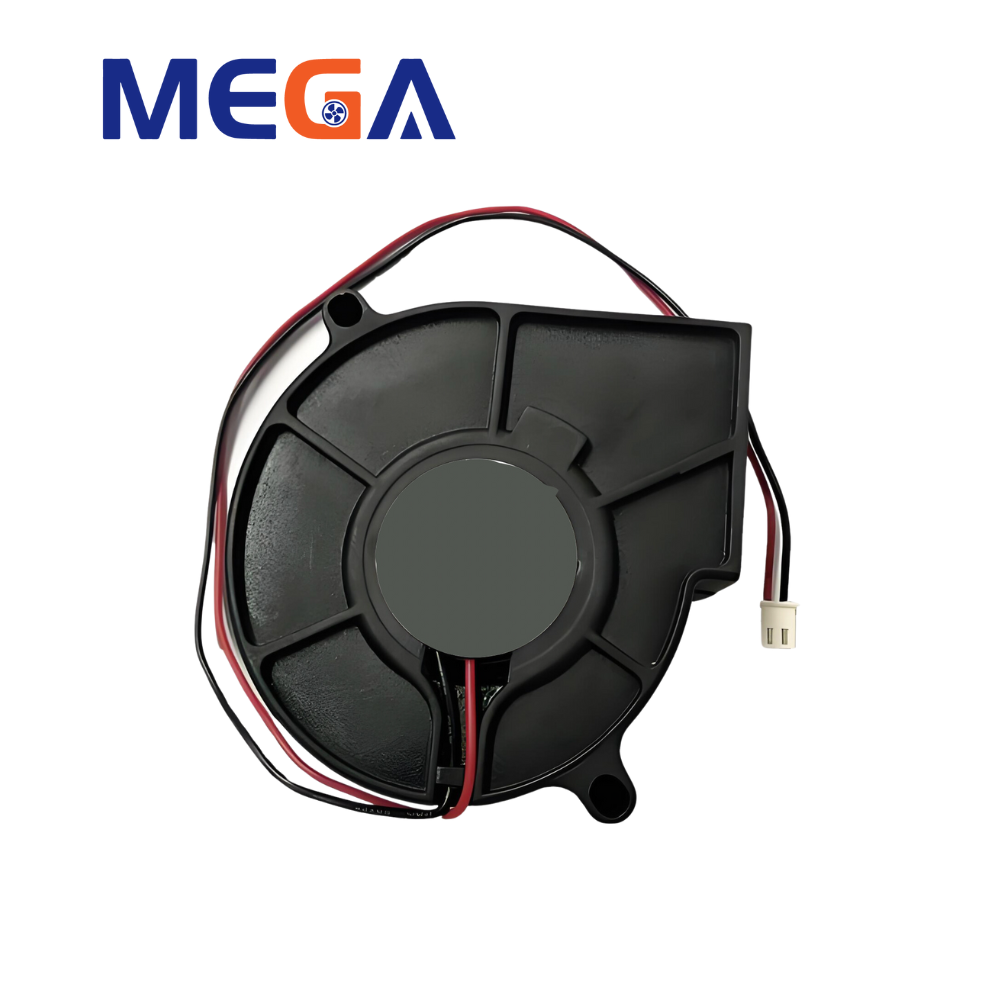 12V High-Speed Centrifugal Fan 7530 for Air Purifiers and Communication Equipment, Waterproof High Airflow Low Noise