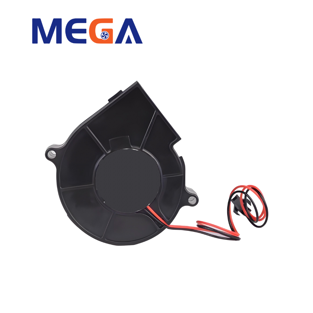 12V High-Speed Centrifugal Fan 7530 for Air Purifiers and Communication Equipment, Waterproof High Airflow Low Noise