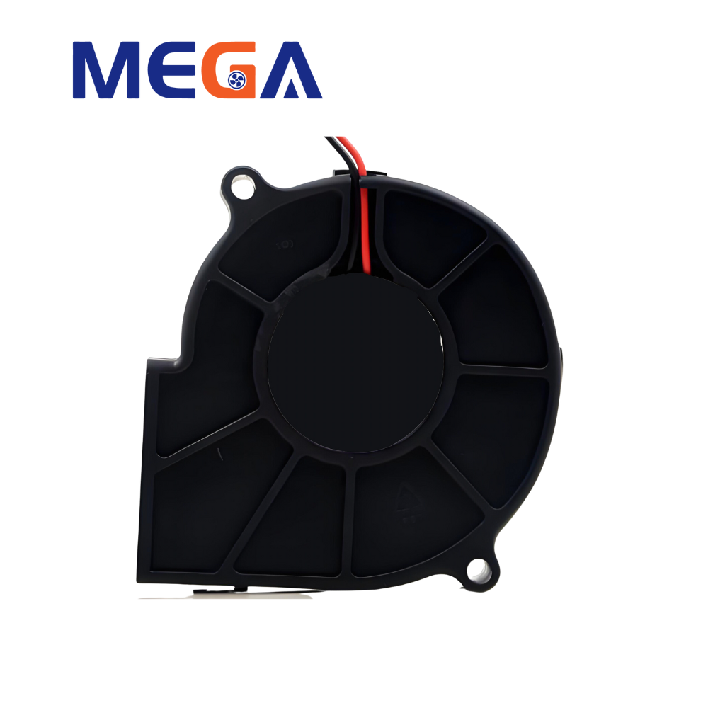 12V High-Speed Centrifugal Fan 7530 for Air Purifiers and Communication Equipment, Waterproof High Airflow Low Noise