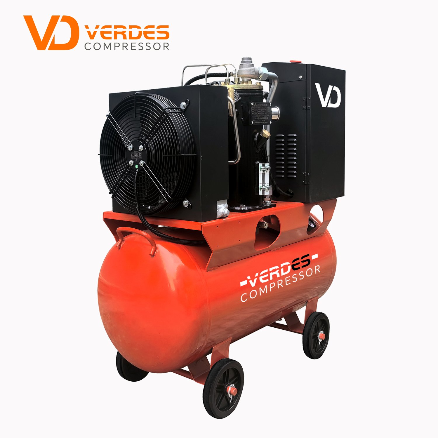 Portable Industrial Rotary Screw air Compressor 5kw 4kw 2.2kw Small air Compresores Screw 5hp 3hp with tank 100l 150l 200l