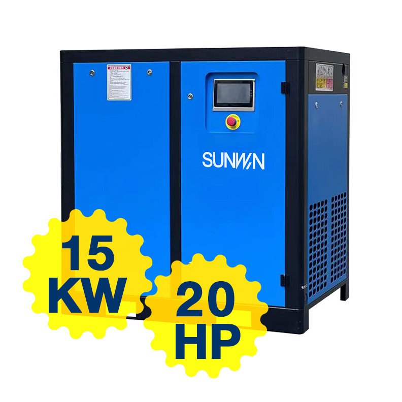Low Maintenance Cost Screw High Efficiency Energy Saving Air Compressor 22KW 30HP 11KW 15HP 37KW 50HP 75KW 100HP