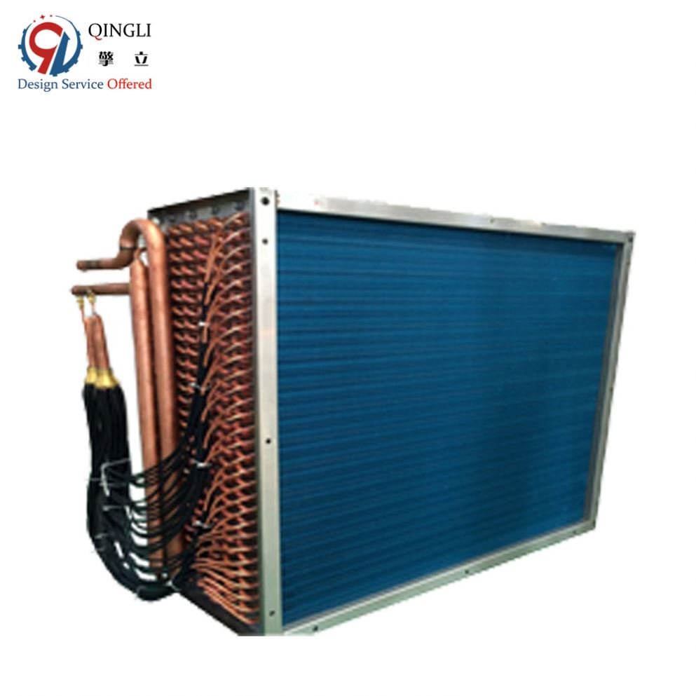 Aluminium Fin Copper Tube Air Cooler Refrigerator Condenser Evaporator Coil