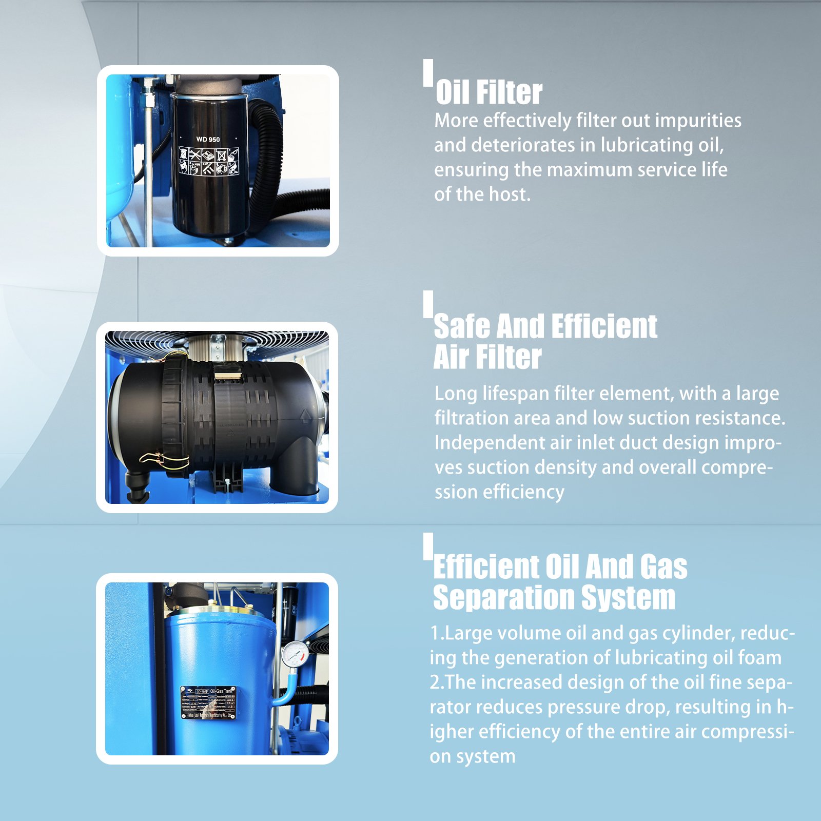 Popular 18.5kw 25hp Compresor air Compressor 13bar 15bar 16bar 5Year Warranty Screw Compressor 15kw