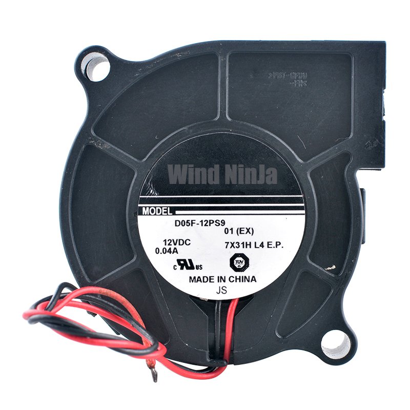 D05F-12PS9 5cm 50mm Blower Fan 50x50x15mm DC12V 0.04A 2800rpm Quiet Centrifugal Fan Cooling Fan for Humidifier Printers