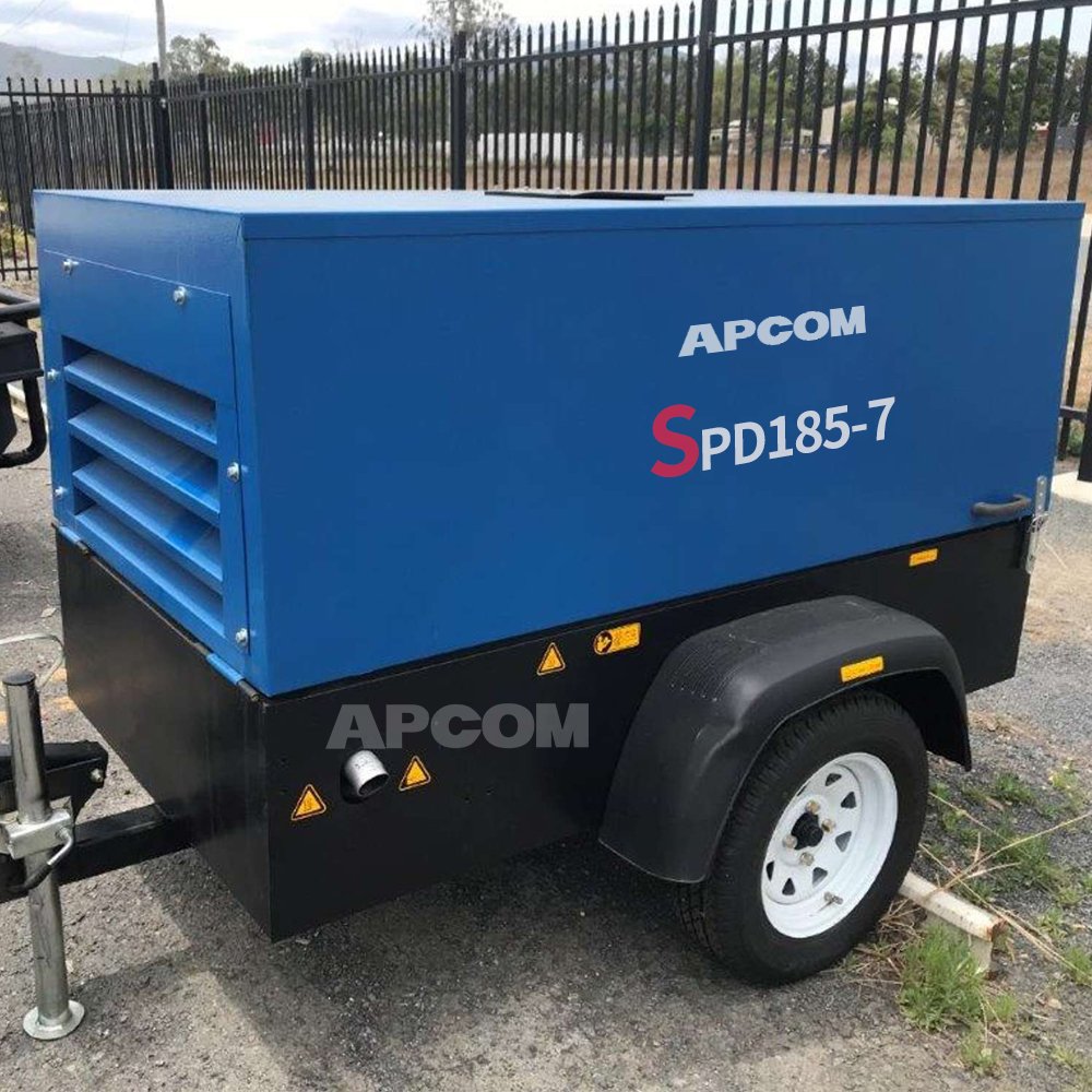 APCOM 13bar 16bar 12bar 11bar 8 7bar Mining Portable diesel Screw air Compressor diesel Engine 13bar 16 12 11 8 7bar for Mining