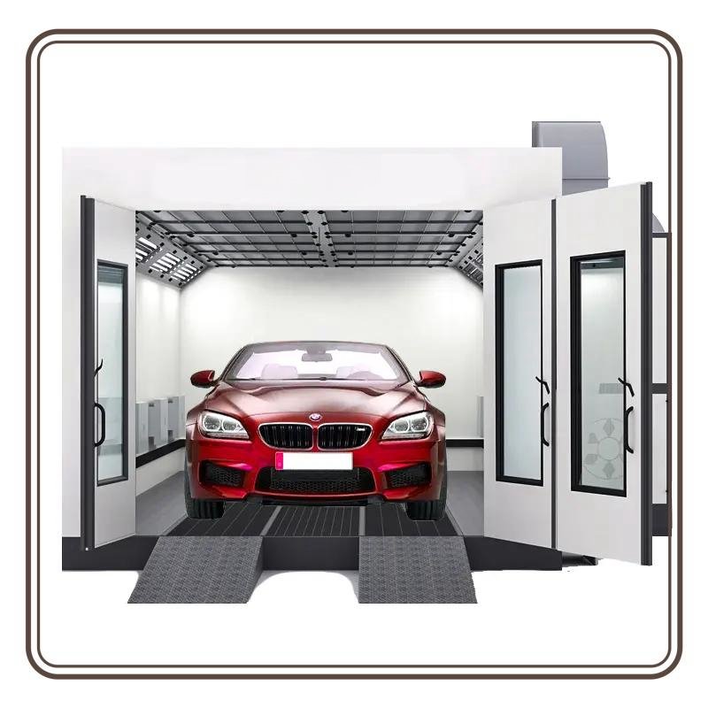 Hot Selling Liquid Based Automobile Dust Free diesel Heating Car Spray Bake Paint Drying Cabins Booth