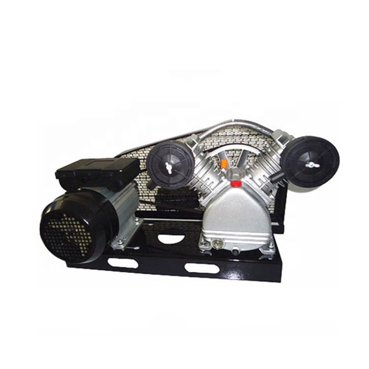 Offer Sample Jn2051 1.1Kw 1.5Hp 8Bar 115Psi Air Compressor Base Plate Pump Double Cylinder Portable Air Compressor With Motor