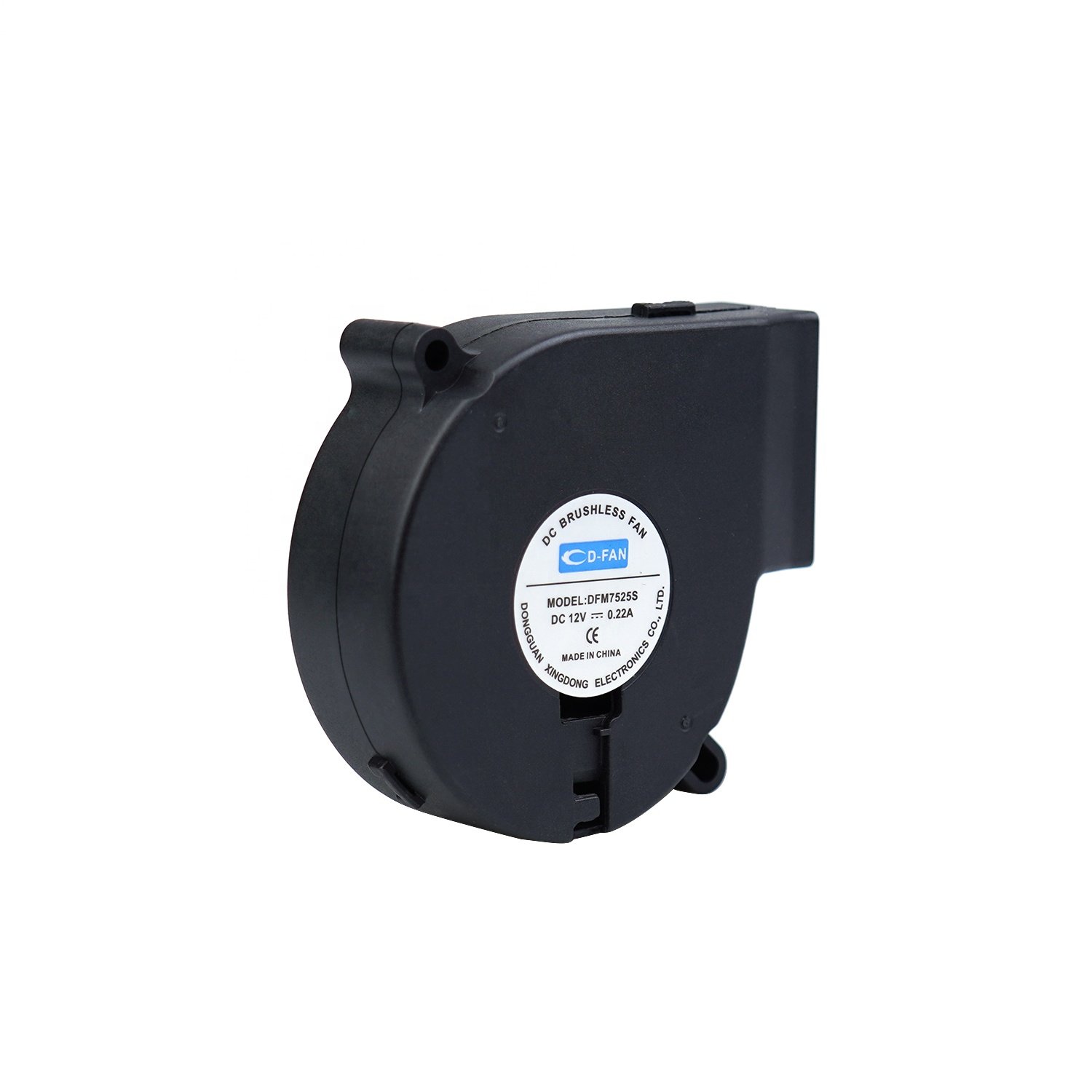 7525 75x75x25mm Sleeve Bearing Dc Fan Ventilation 75mm Dc Brushless Blower Fan 12v