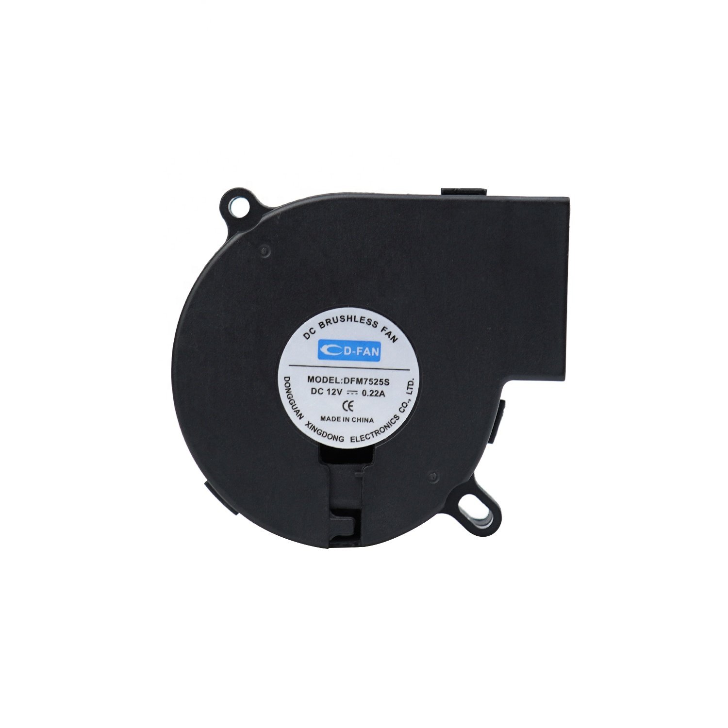 7525 75x75x25mm Sleeve Bearing Dc Fan Ventilation 75mm Dc Brushless Blower Fan 12v