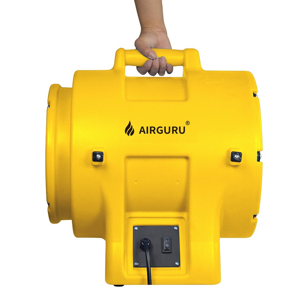 W Strong 1.1HP Air Extractor Ventilation Fan Axial air Mover Cyclone Blower Ventilator Portable Industrial Air Blower Machine
