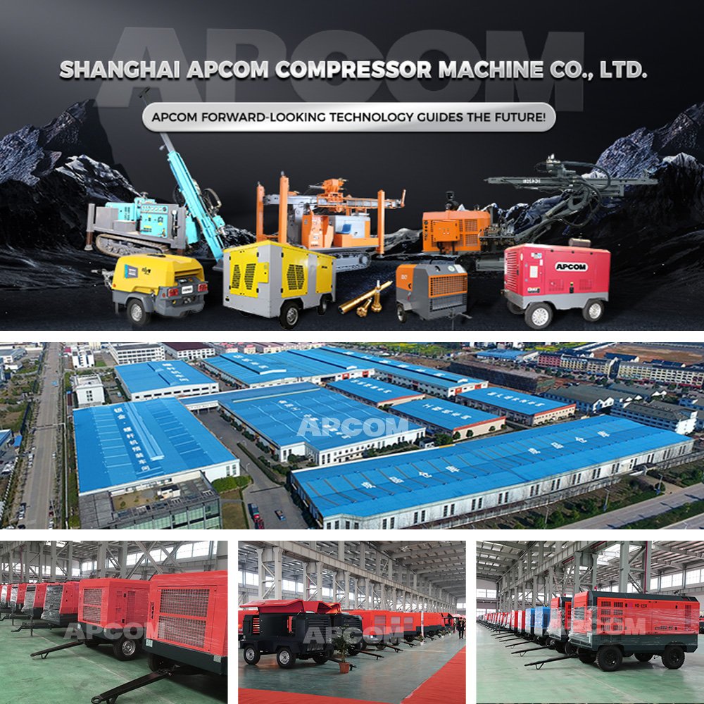 8bar 460cfm Cummins diesel Compressors Mining 115psi Screw air Compresor 110kw 13m3/min diesel Compressor air Air-compressor