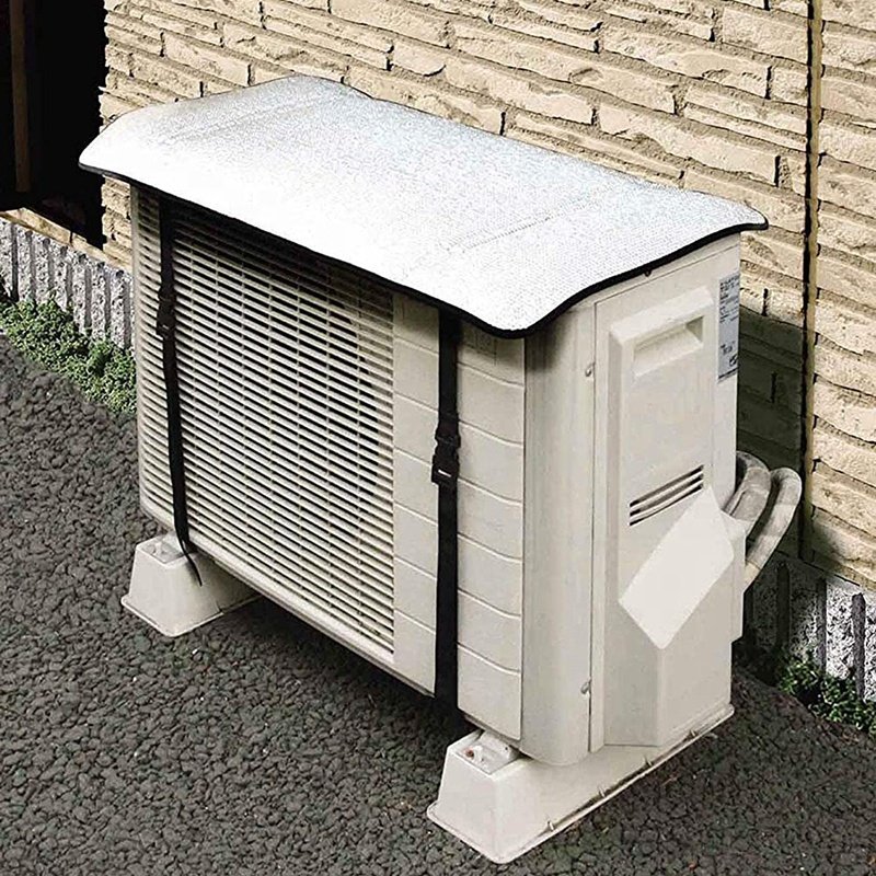 Aluminum Foil air Conditioning Covers Waterproof Protective Window AC Cover for Outdoor Central Air Conditioner Outer Cover