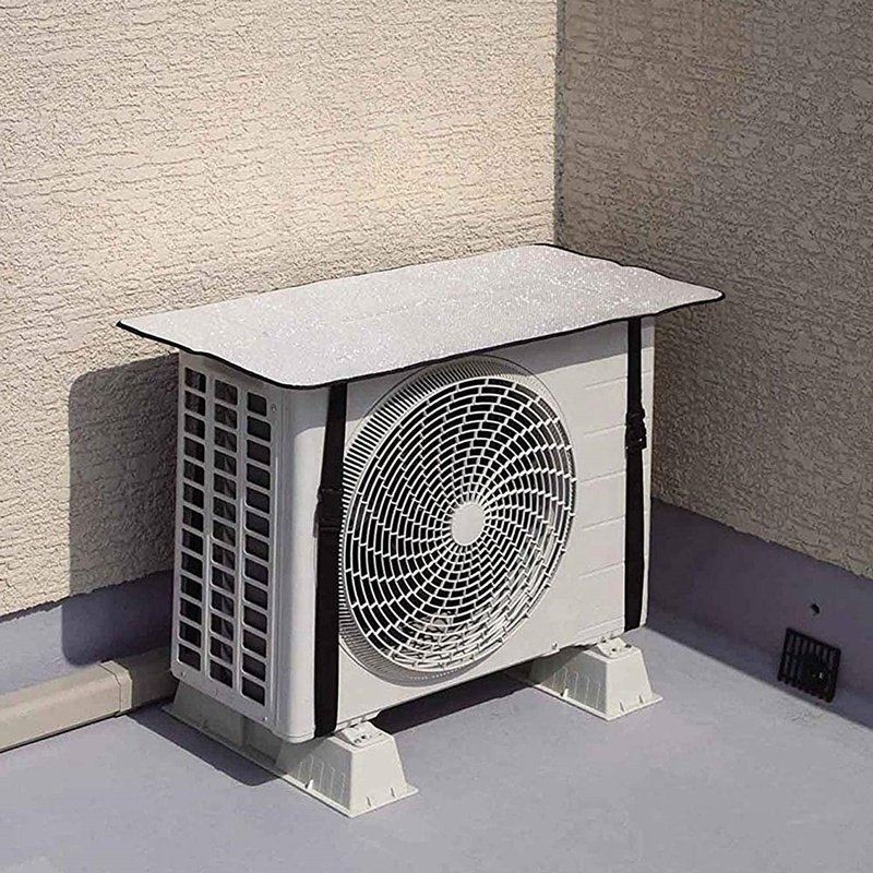 Aluminum Foil air Conditioning Covers Waterproof Protective Window AC Cover for Outdoor Central Air Conditioner Outer Cover