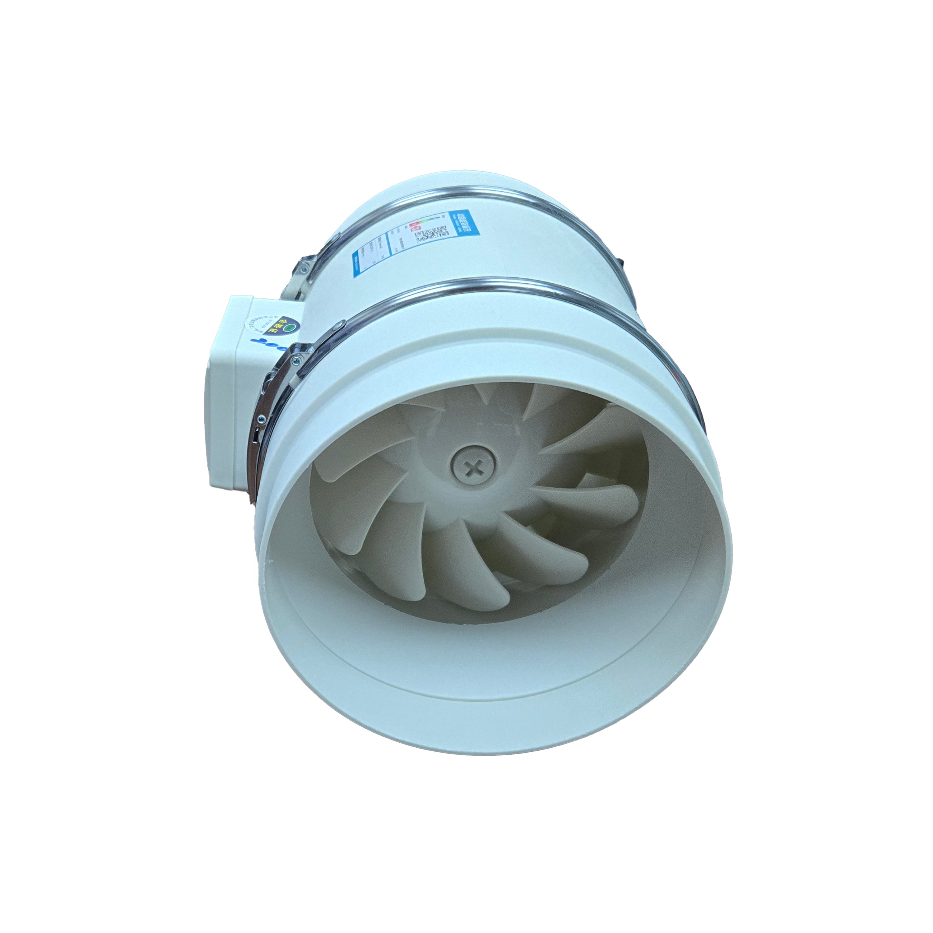 Flow Inline Duct Fan 10 Inch 110-240V 850CFM Exhaust Duct Fan for Building Ventilation