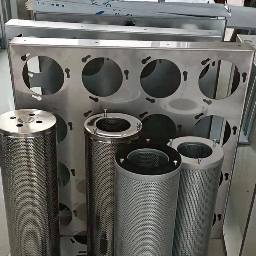 HVAC air Handling System Carbon Filter 145mm X 600mm Canister Carbon Filter Cylinder Semi Conduct Industry