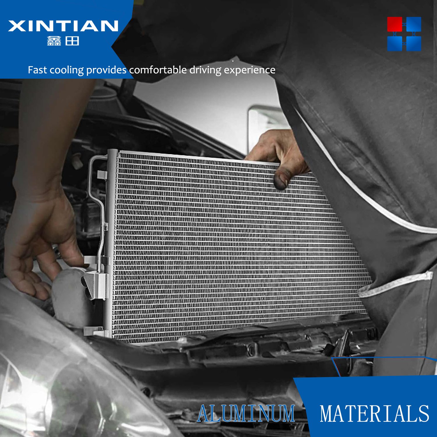 Xintian 2012-2017 Hyundai Accent Veloster Rio Air Conditioning Systems New Xintian 3979PFC 940243 976061R000 1.6L Condensers