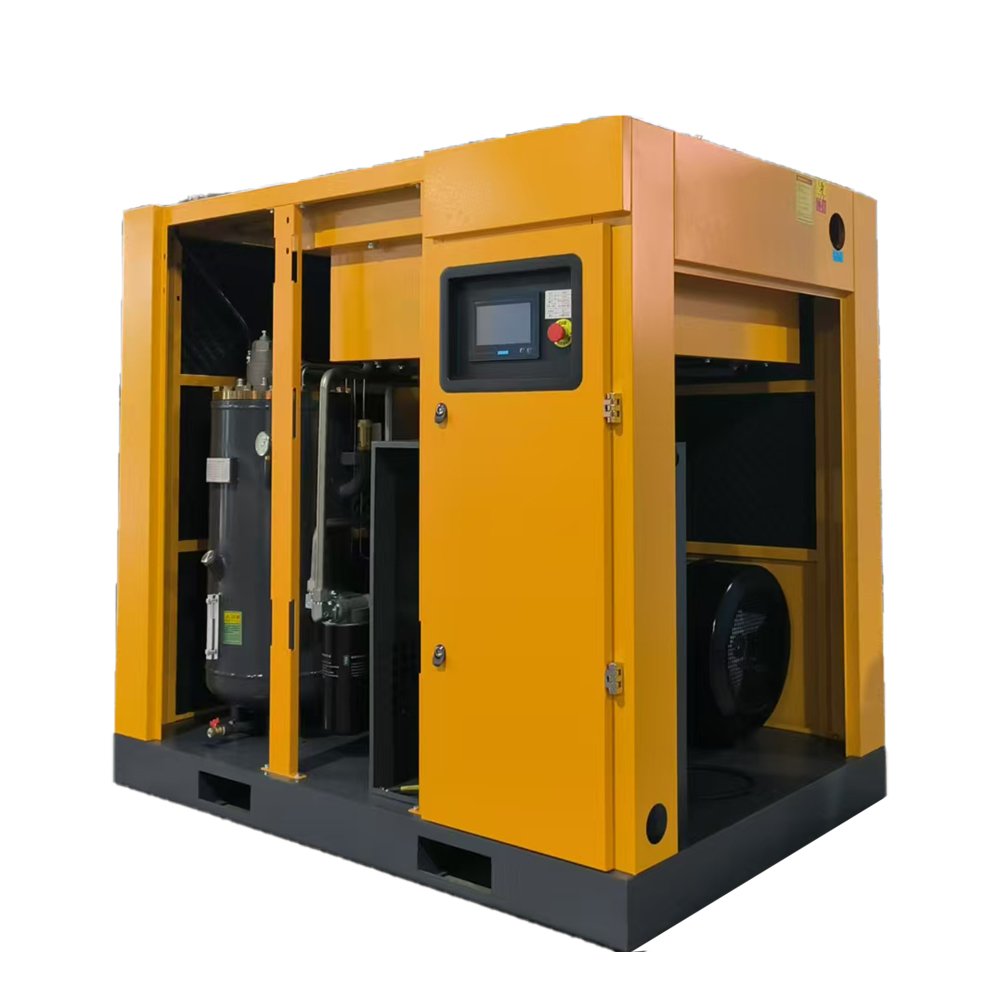 DUNCHENG Industrial Air-compressors 10HP 7.5KW Compresor De Aire Rotary Screw Air Compressor with Dryer for Laser Cutting