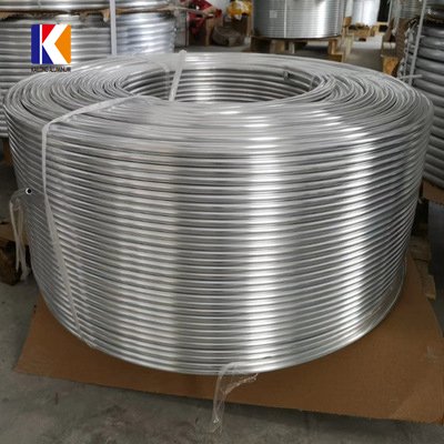 Anodized Aluminum Tube Coil Hot Extrusion Aluminum Wire Pipe for Condenser / Heat Exchanger / Refrigeration