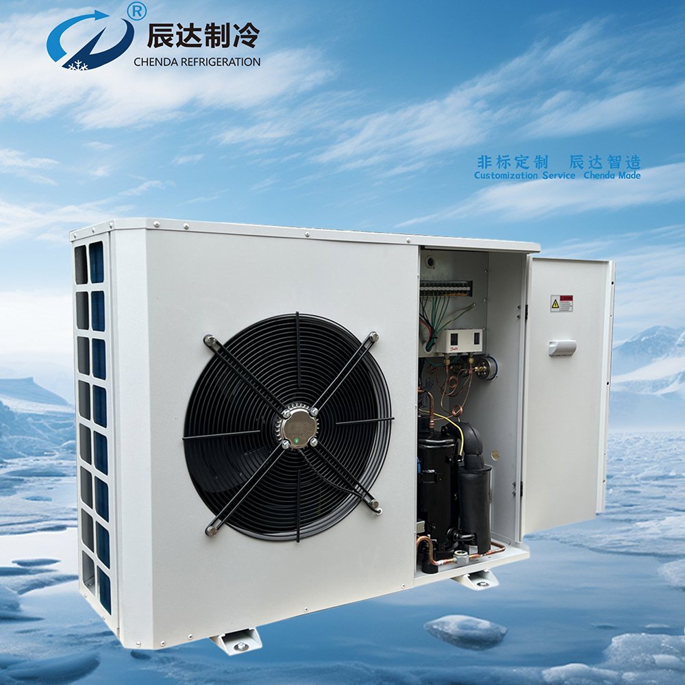 Scroll Condensing Unit Cold Room Refrigeration Condenser Equipment Scroll Refrigeration Emerson Compressor Unit