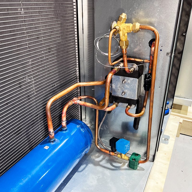 Flexible Sizing Microchannel Air Conditioning Refrigeration Condenser for Process Applications