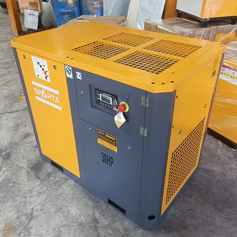Industrial Air Compressor Equipment Stationary 22kW 30HP 10Bar Rotary Screw Air Compressor