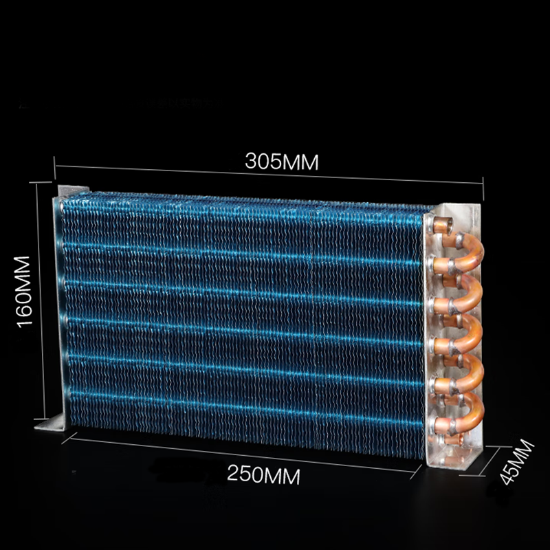 Conventional Refrigerator Small Blue Fin Evaporator Condenser Coil