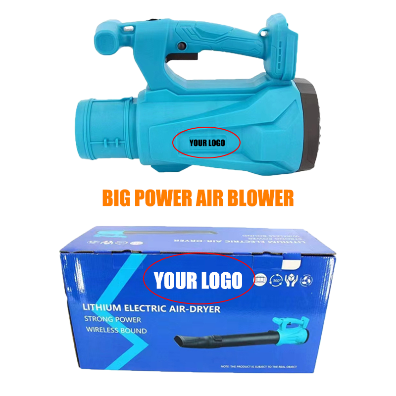 Portable Handheld 21V Li Ion Battery Power Big Tube Garden Dust Blower Cordless Jet Fan Electric Snow Blower for Lawn Care