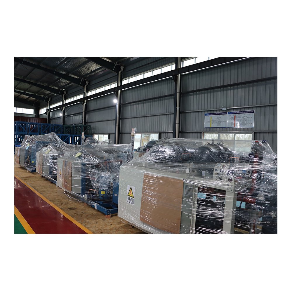 Immersion Cooling Compressor Air Water Cooling Condensing Unit Shell Heat Exchanger Screw Condensing Unit for Blast Freezer