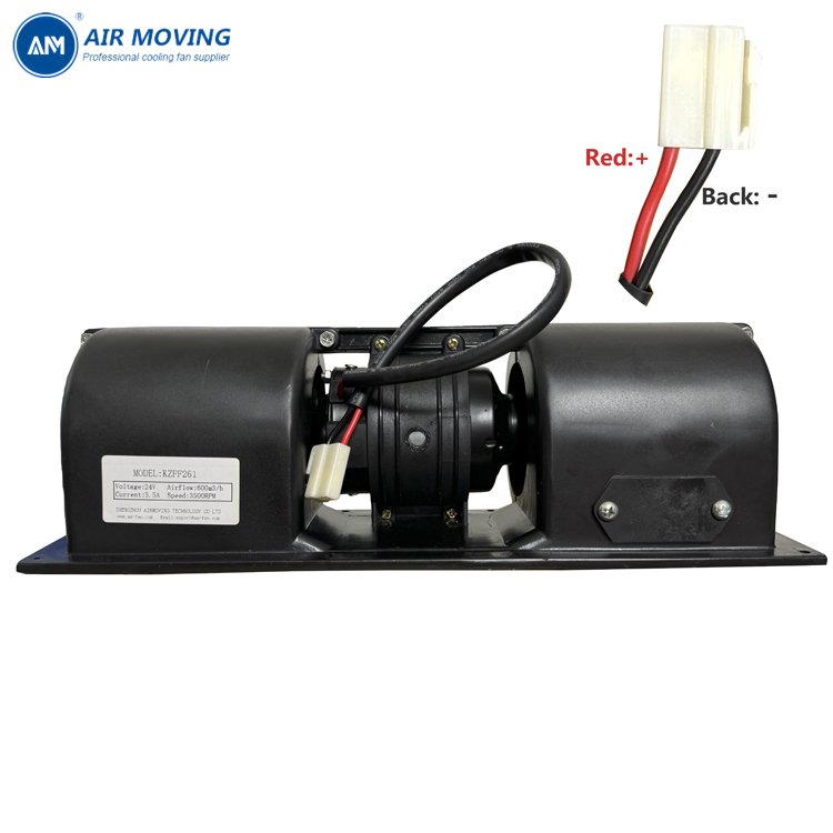 KZFF261 24V Centrifugal Fan Double Wind Wheel Blower Factory Directly Supply Evaporation Fan for Automobile Air Conditioning