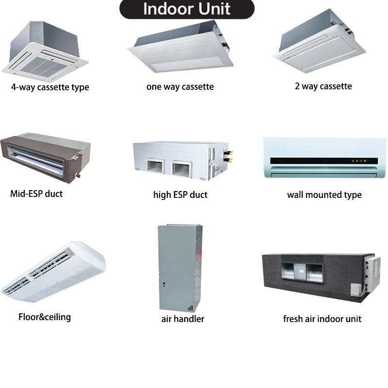 Hotel Air Conditioner Smart DC Inverter Vrf Condenser Unit Multi Zone Vrf Ac Unit With Heat Pump