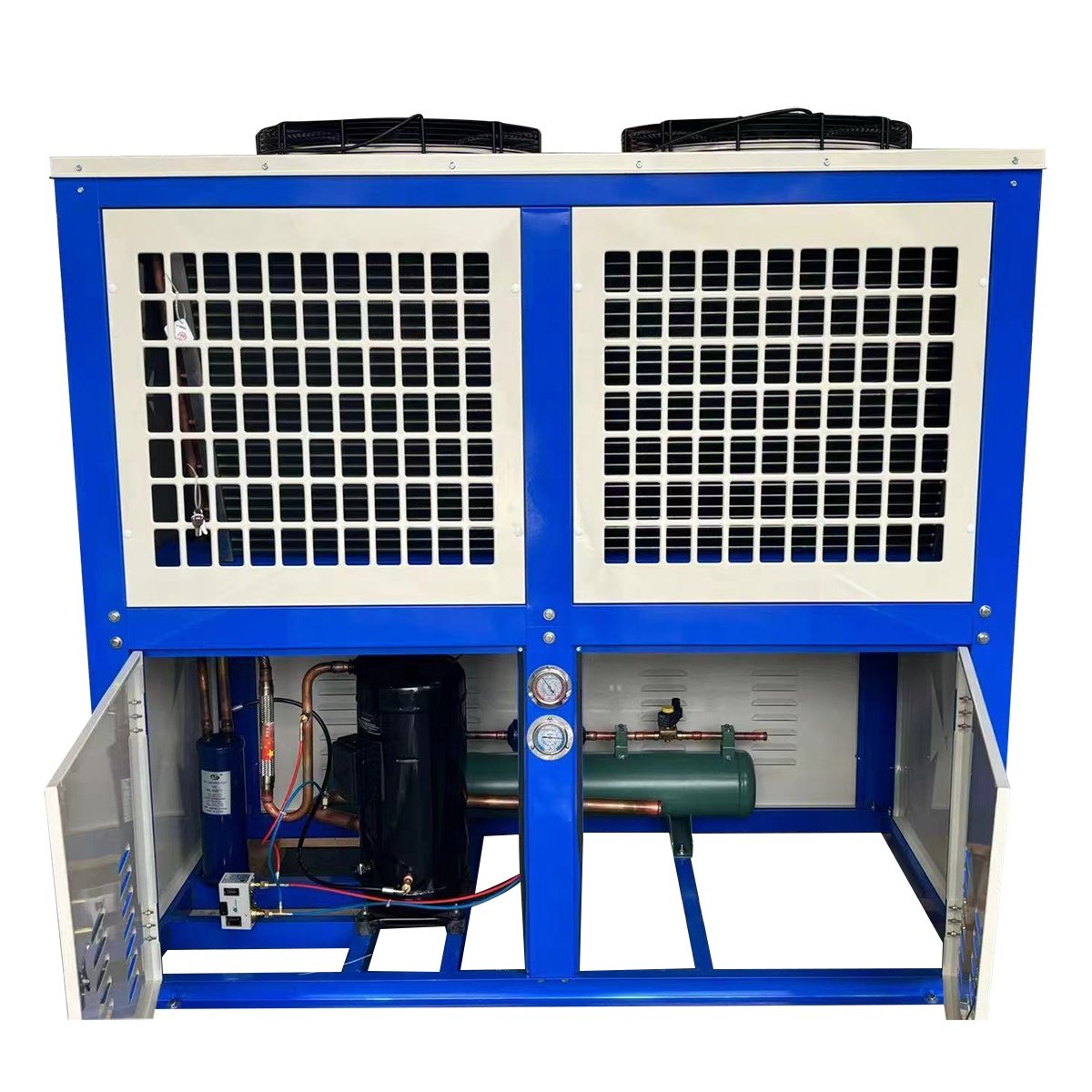Long-Service-Life Air-Cooled Condenser Vertical Discharge Outdoor Condensing Unit for Home Restaurants and Supermarkets