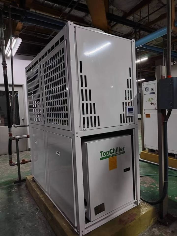 New Condition Air Cooled Chiller Machine R134A Refrigerant 45kw 12TR Sudan Industrial Water Chiller for Film Blowing Machine