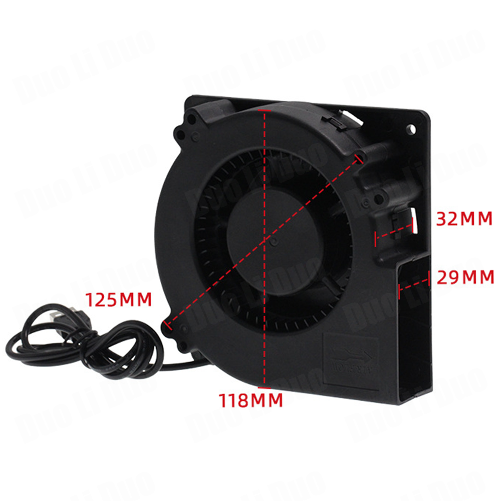 120 mm Usb Blower Fan Low and High Pressure Centrifugal Silent Blower Fan