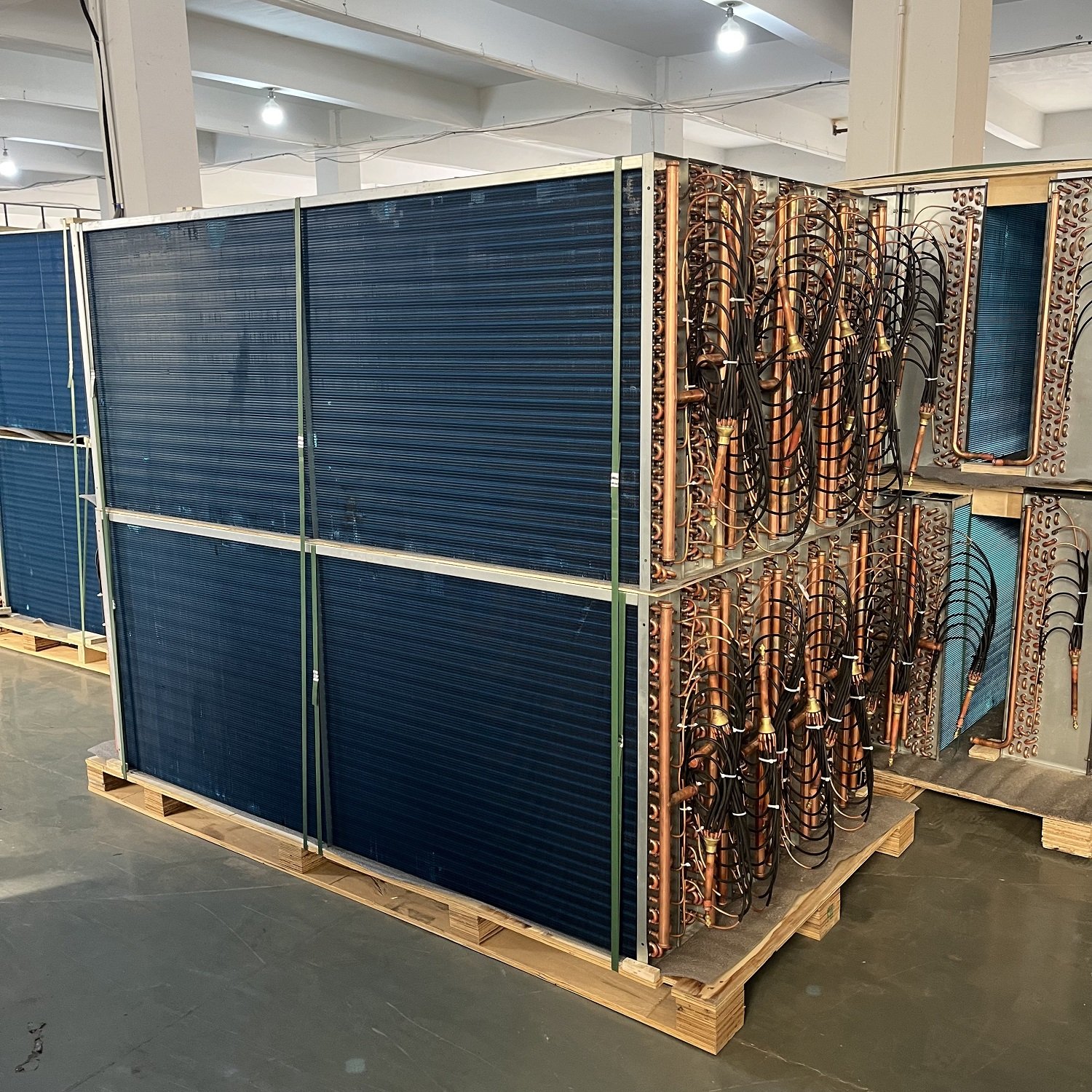 Copper Tube Fin Ammonia Evaporative Condenser Refrigeration Heat Exchange Part