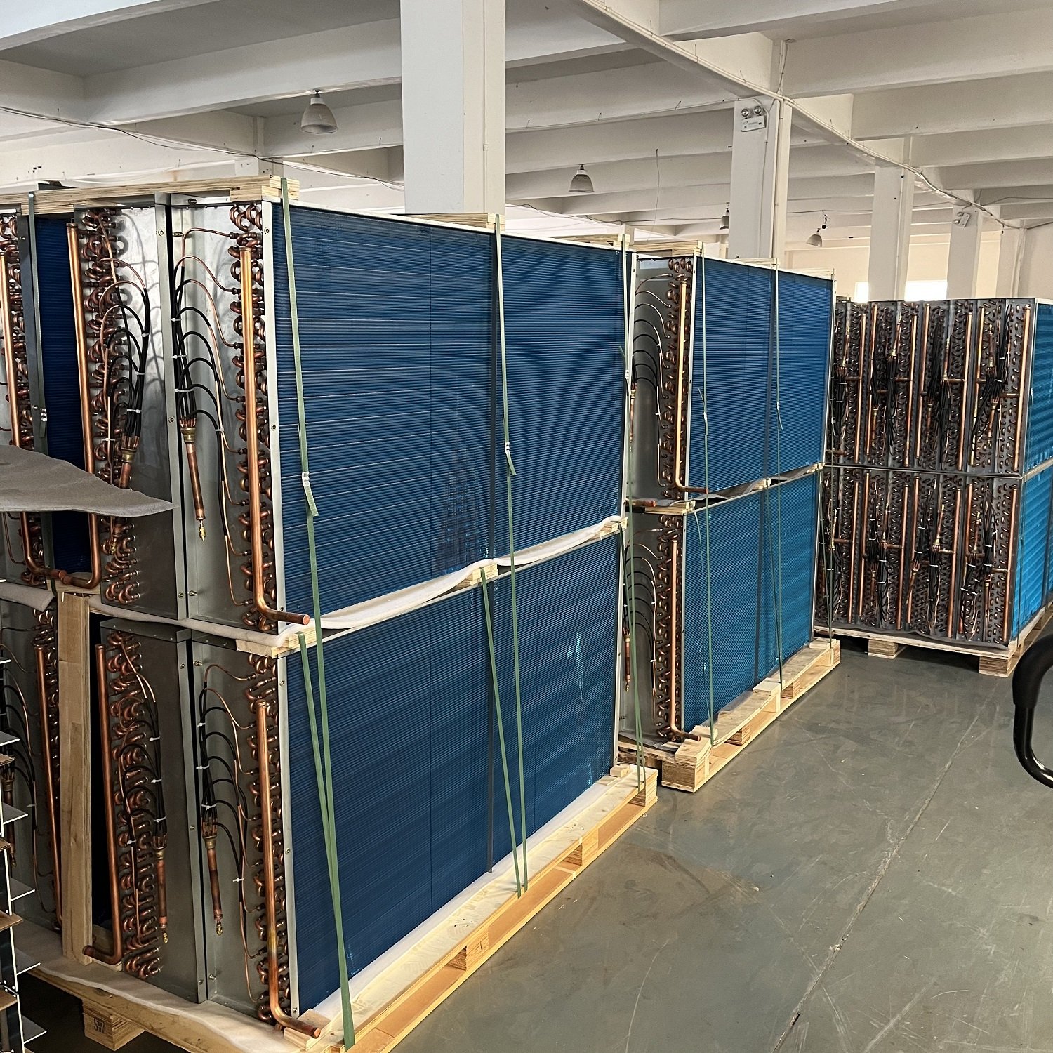 Copper Tube Fin Ammonia Evaporative Condenser Refrigeration Heat Exchange Part