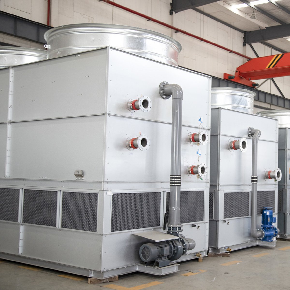 100 Ton Closed Counter Flow Steel Square Type Cooling Equipment Water Cooling Tower